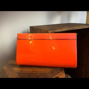 Jimmy Choo Neon Orange Clutch